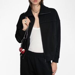 Zadig & Voltaire Milly Zip Up Sweatshirt